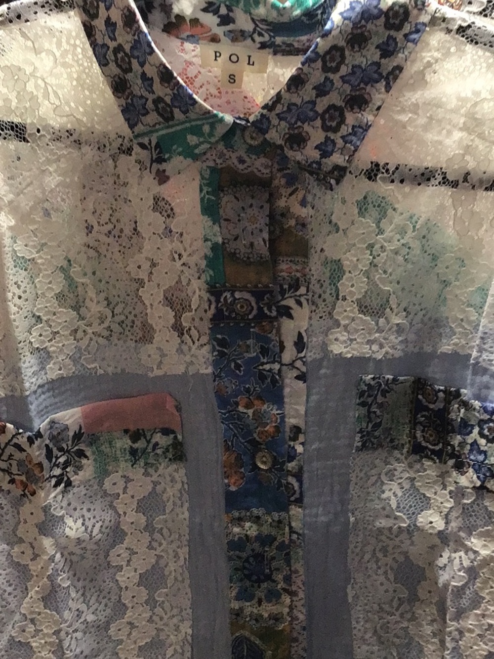 s blue pol top